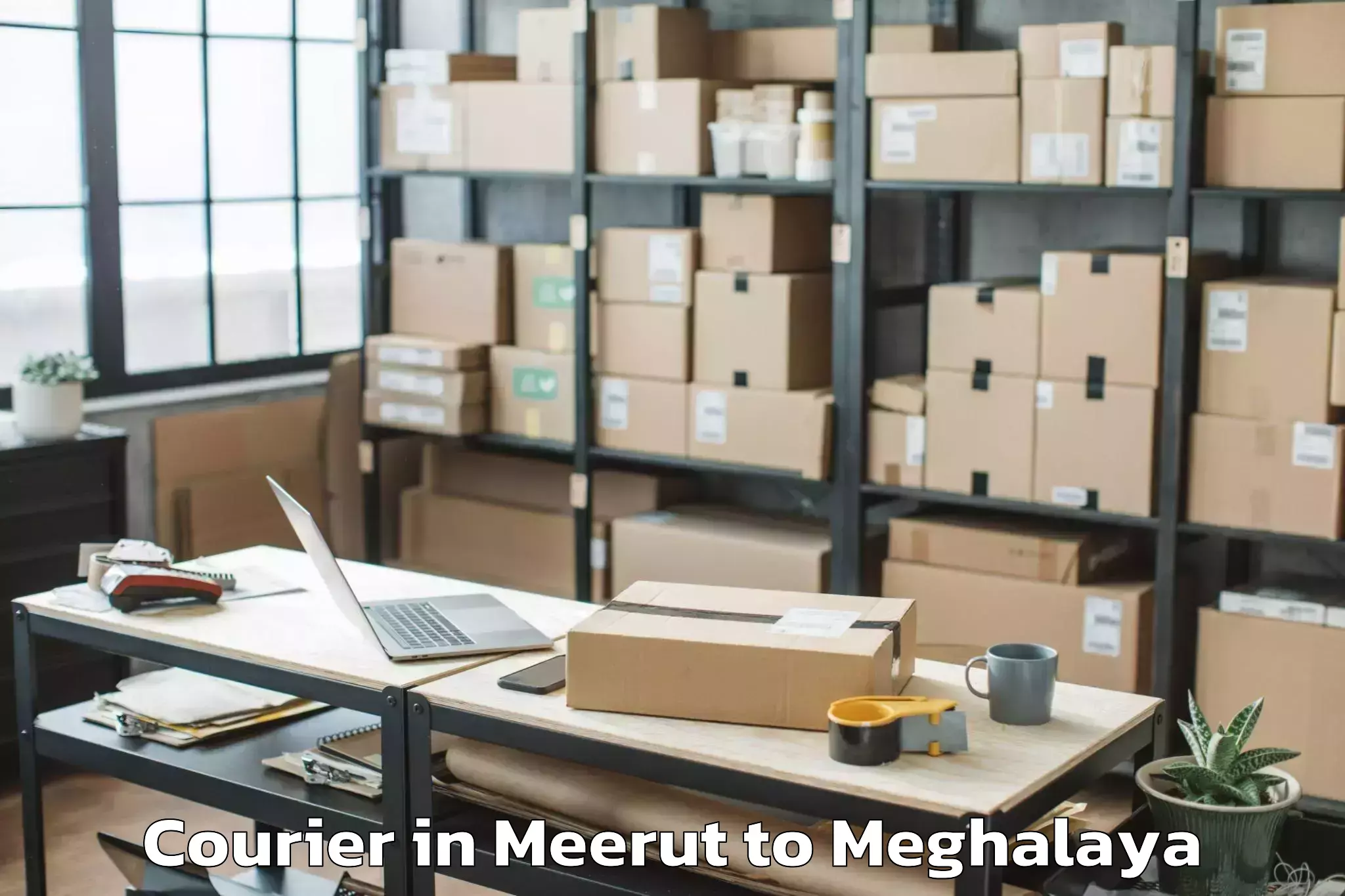 Book Meerut to Dambo Rongjeng Courier